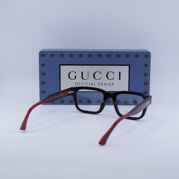 Gucci GG1865O 001 Square Eyeglasses – Black 50mm - Picture 8 of 9